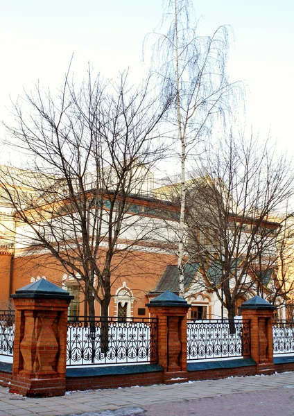 Fasada z galerii Tretiakowskiej w Moskwie (szczegóły) — Zdjęcie stockowe