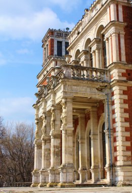 Facade of the old estate built in classical style