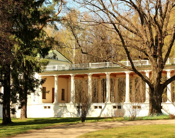 Beyaz colonnade — Stok fotoğraf