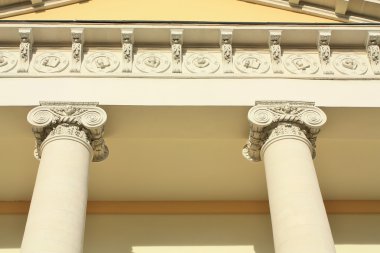 Facade in classical style clipart