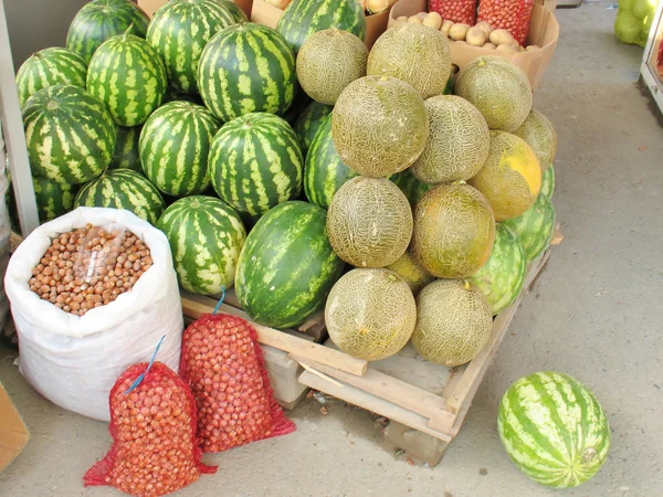Meloni e angurie — Foto Stock