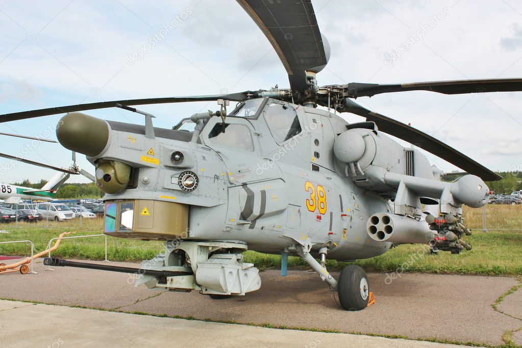 Combat helicopter with armaments