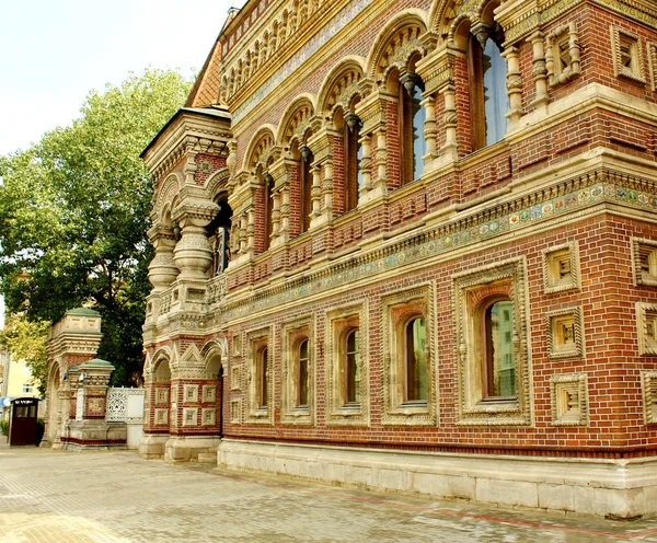 Fasad av igumnov hus i Moskva — Stockfoto
