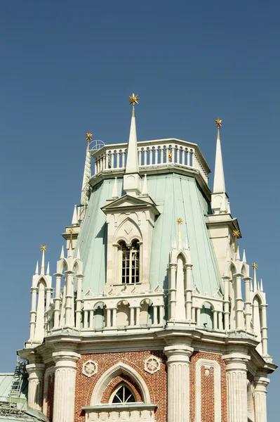 Tornet av Grand Palace i Tsaritsynro (Moskva) — Stockfoto