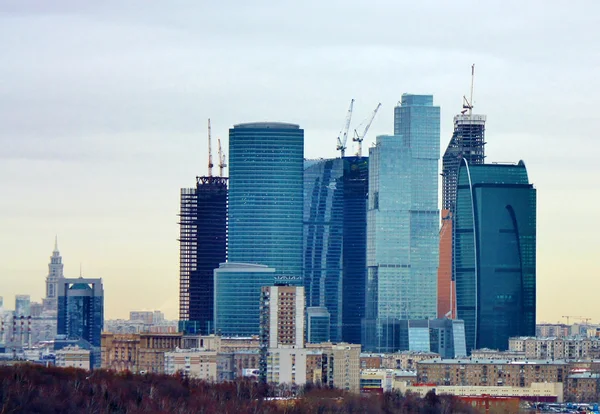 Pohled na oblasti "moscow city" — Stock fotografie