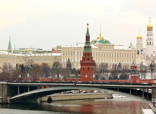 Golden domes of Moscow Kremlin — Stock Photo, Image