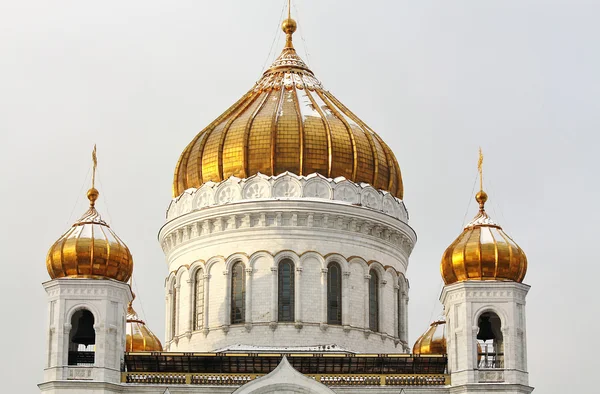 Купол Храма Христа Спасителя в Москве — стоковое фото