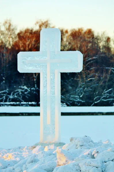 stock image Christian ice cross