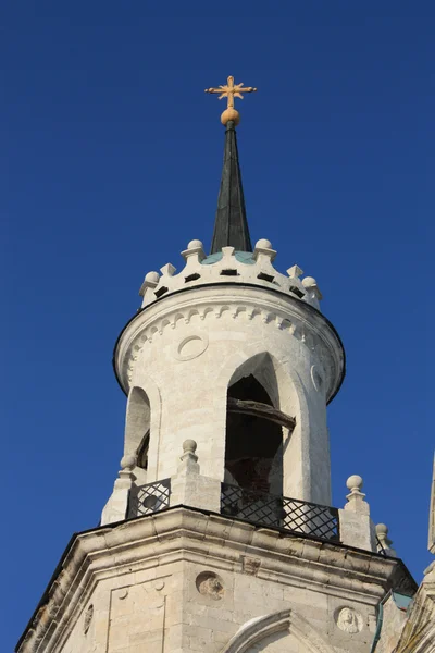 Top of a church built in russian gothic style — Stock Photo, Image