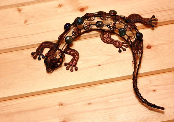 Souvenir - salamander of copper — Stock Photo, Image