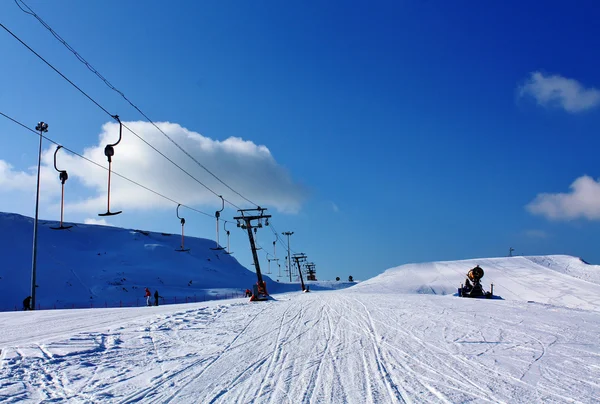 滑雪技术 — 图库照片