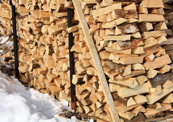 Voorraad van brandhout — Stockfoto