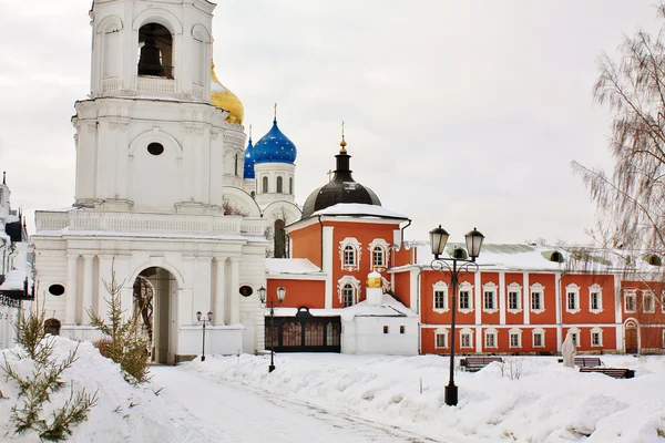 Internal square of the Nicholas Ugreshsky Monastery Royalty Free Stock Images