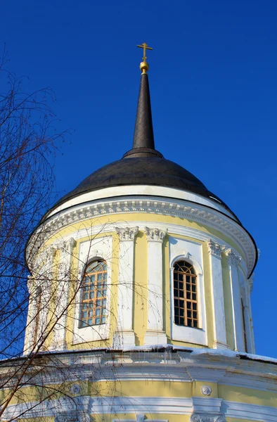 Dome of the orthodox church in sun light — Stock Photo, Image