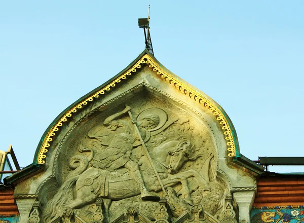 Деталь фасада Третьяковской галереи в Москве — стоковое фото