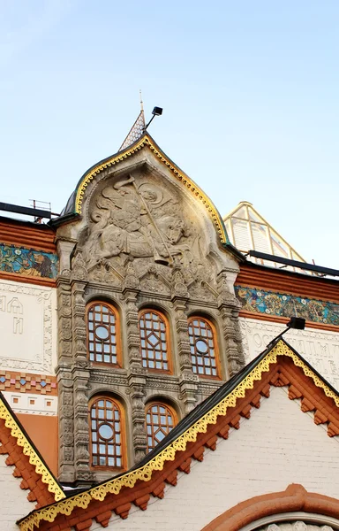 Facade of the Tretyakov Gallery in Moscow (detail) — Stock Photo, Image