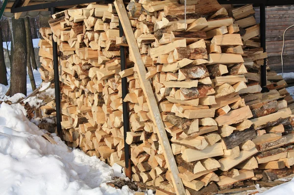 Voorraad van brandhout — Stockfoto