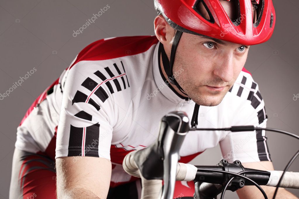 Cyclist on a bicycle