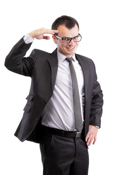 Affirmative businessman — Stock Photo, Image