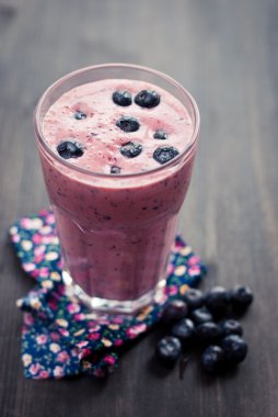 Blueberry shake clipart