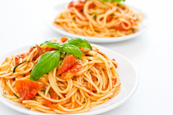 Спагетті з томатним соусом — стокове фото