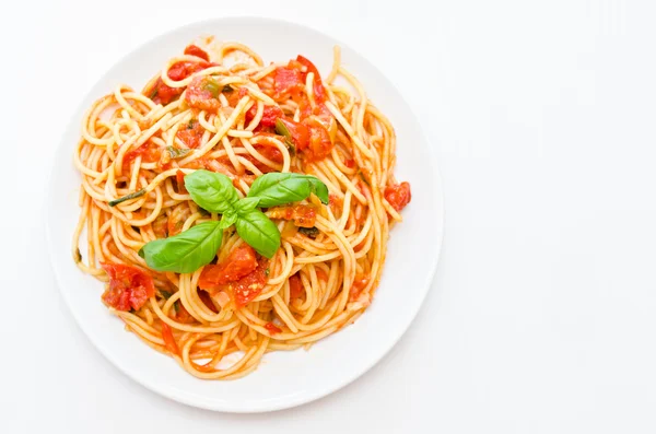 Pasta con tomate —  Fotos de Stock