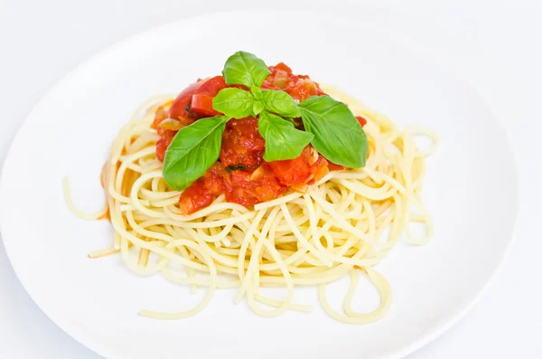 Sos pomidorowy Spaghetti whit — Zdjęcie stockowe