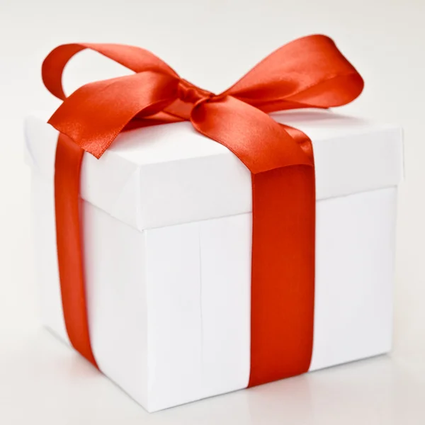 흰색 선물 상자 — 스톡 사진