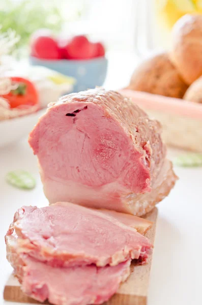 Sliced Ham — Stock Photo, Image