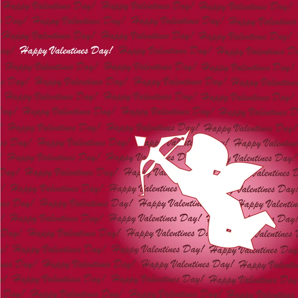 Cupido rojo - Día de San Valentín — Archivo Imágenes Vectoriales