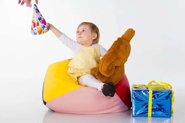 Child on birthday — Stock Photo, Image