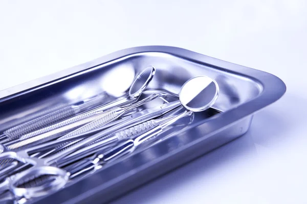 Zahnärztliche Ausrüstung, Zahnpflege und -kontrolle — Stockfoto