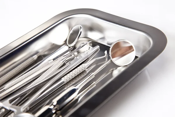 Sprzęt stomatologiczny, zęby opieki i kontroli — Zdjęcie stockowe
