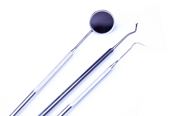 Zahnärztliche Ausrüstung, Zahnpflege und -kontrolle — Stockfoto