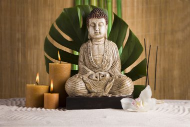 Buddha, zen and relax clipart