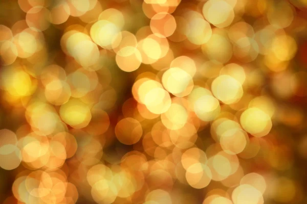 Noel ışıkları ve bokeh (altın) — Stok fotoğraf