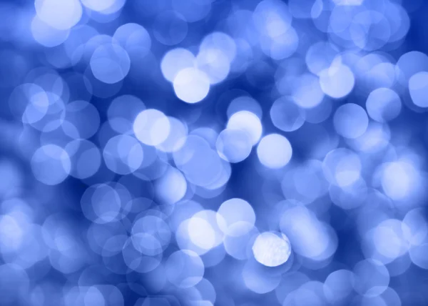 Boże Narodzenie światła i bokeh (niebieski) — Zdjęcie stockowe