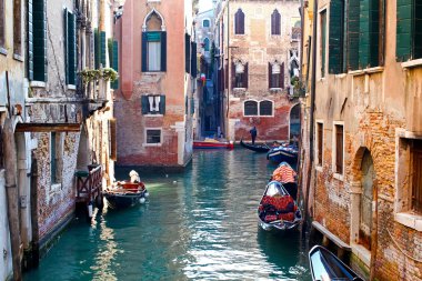 Venetian canal, Italy clipart