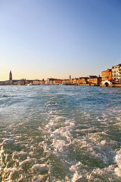Grand Canal, view from vaporetto in Venice — Stock Photo, Image