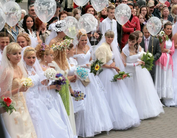 stock image Brides parade 2010