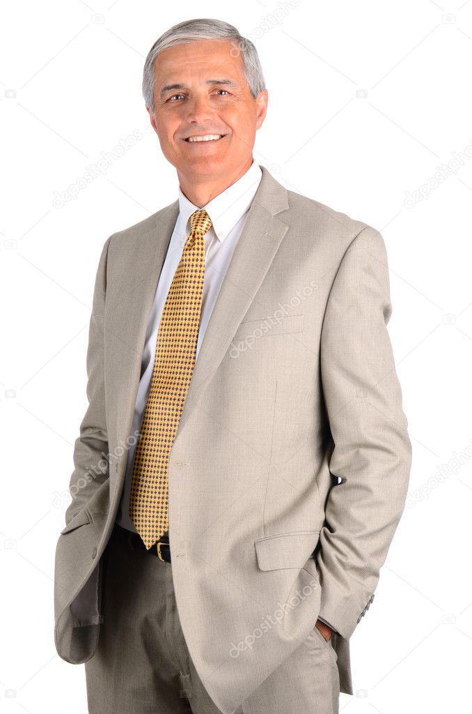 Businessman with Hands in Pockets