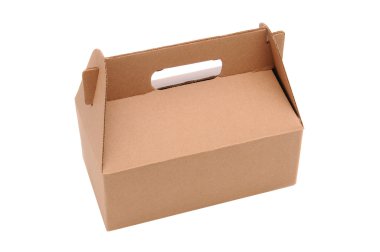 Cardboard Carry-Out Box clipart