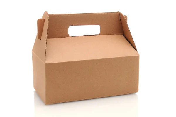 Cardboard Carry-Out Box — Stock Photo, Image