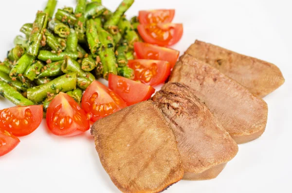 Grilled beef tongue — Stock Photo, Image