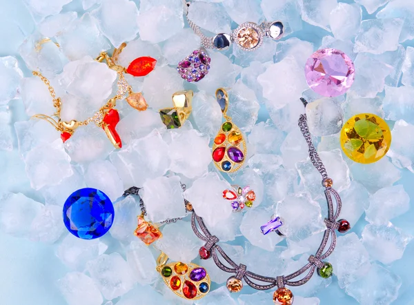 Buz mücevherlere — Stok fotoğraf