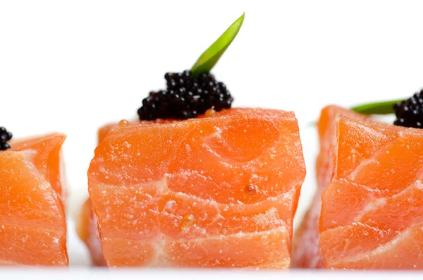 Fatias de salmão — Fotografia de Stock