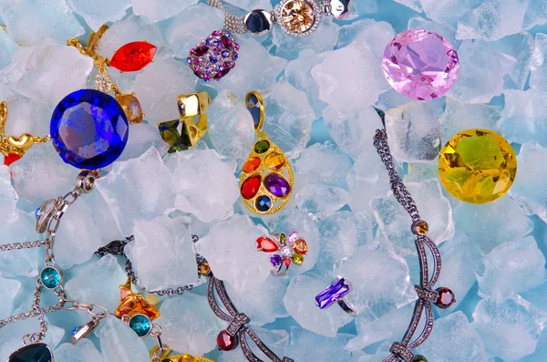 Buz mücevherlere — Stok fotoğraf