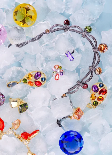 Jewels at ice — Stock Photo, Image
