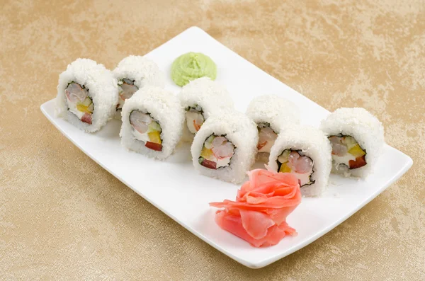 Shrimp Sushi Roll — Stockfoto