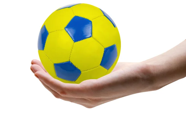 Blue and yellow ball — Stock Photo, Image